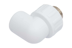Колено комбинированный PPR нар. р. 25х3/4, белый, РТП (10802)