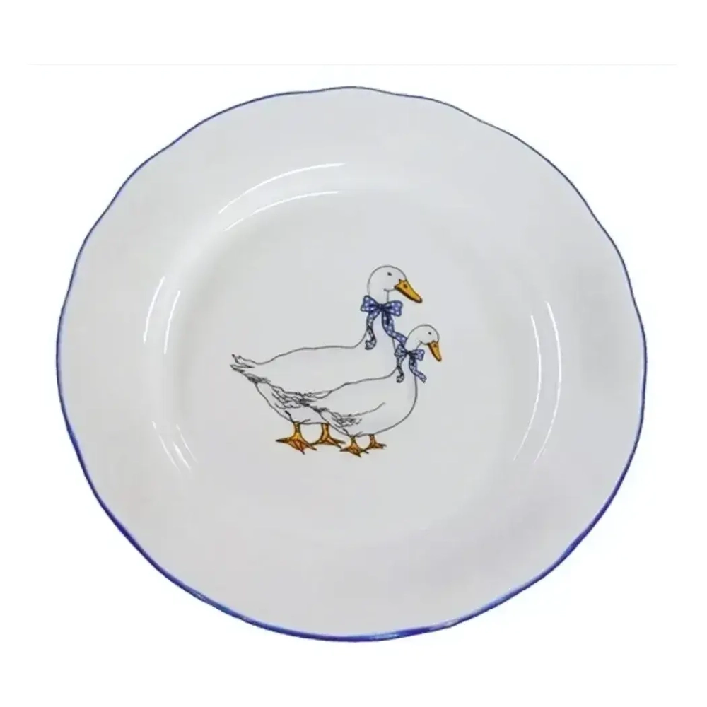 Тарелка мелкая 200 мм Гуси Надежда