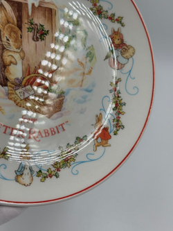 Тарелка Merry Christmas from Peter Rabbit Wedgwood 1996 год