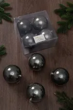 Набор новогодних шаров (4 шт) - перламутр