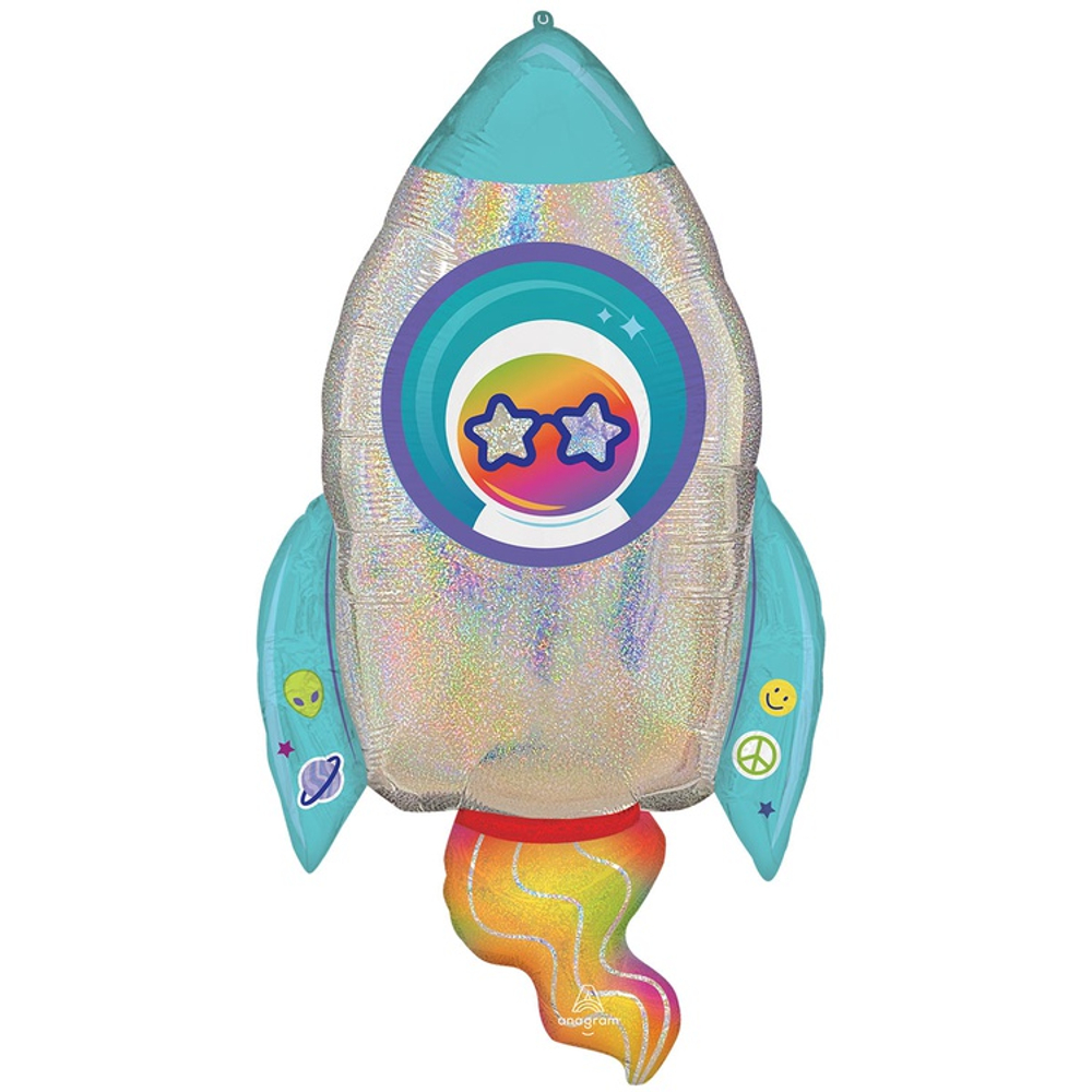 Купить фигуру с гелием ракета космическая недорого