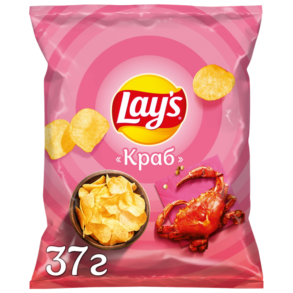 Чипсы картофельные LAY'S Краб 37гр