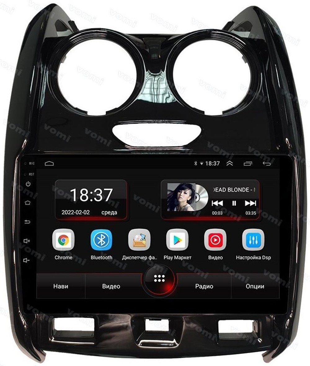 Магнитола для Renault Duster 2015-2020, Lada Largus 2021+ - Vomi AK596R9-MTK Android 10, 8-ядер, 2Гб-32Гб