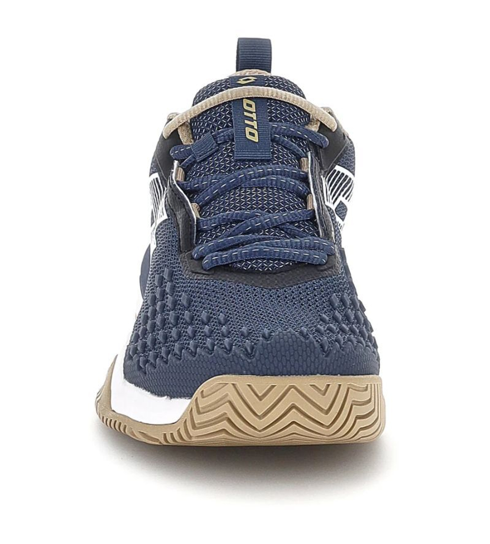 Мужские кроссовки теннисные Lotto Raptor Hyperpulse 100 III SPD - indigo blue/all white/irish beige