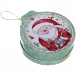 Банка жестяная 200мл 11,2*12,2*4см «Милый Дед Мороз» двухсторонняя