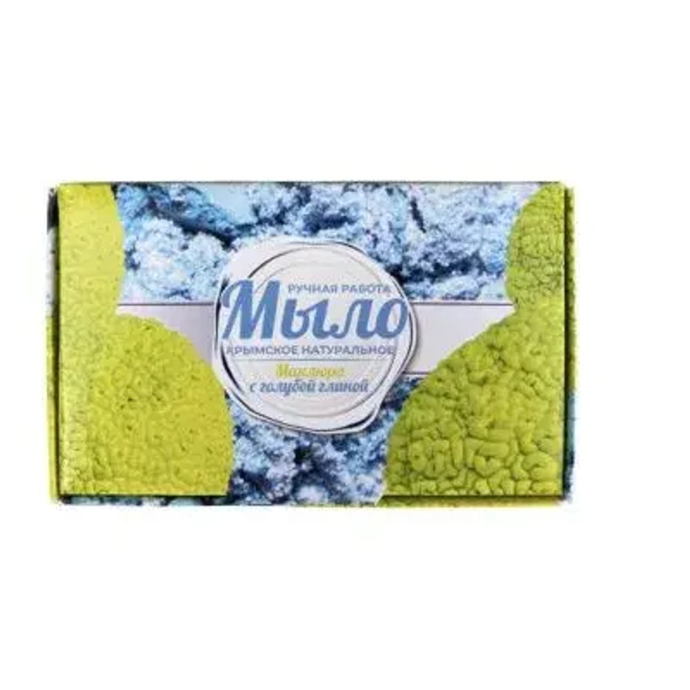 Мыло крымское натуральное. Ручная работа. «Маклюра с голубой глиной» Сделано в Крыму.