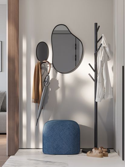 Вешалка напольная forsty, 173 см, черная