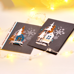 Композиция из снежинок для рисования плоттером / Скрапбукинг