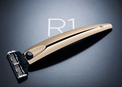 Подарочный набор Bolin Webb R1, бритва R1 золотая, подставка R1 черная (BW GIFTBOX STAND R1 GOLD)