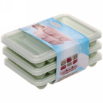 Форма для приготовления мороженого 3шт в наборе с крышками»Палочки» 10,5*7,5см