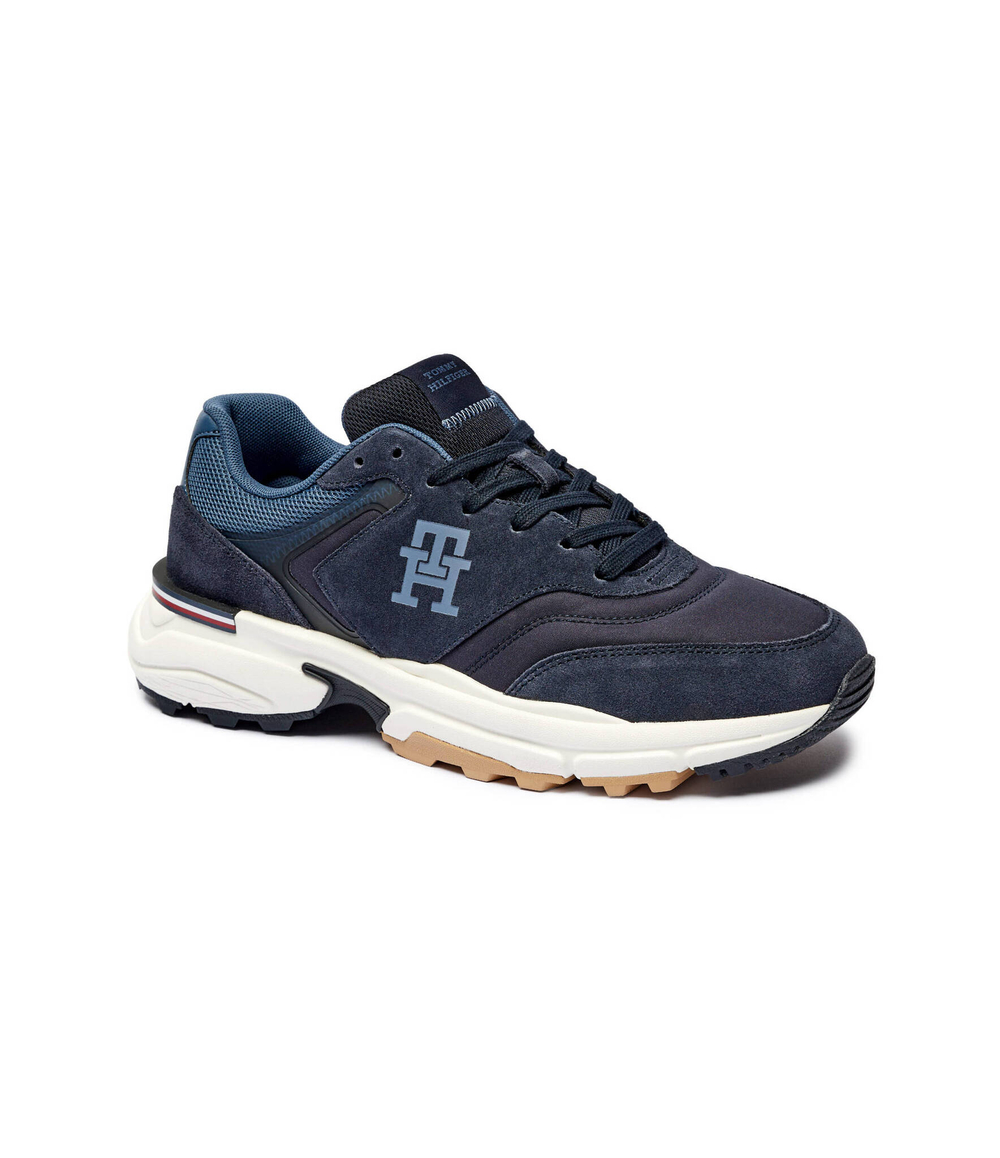 Кожаные кроссовки m runner x ventile mix Tommy Hilfiger - темно-синий(FM0FM05062)