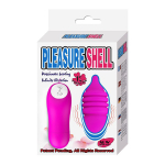 Вибропуля 9см с рёбрышками и выносным пультом управления Baile Pleasure Shell BI-014150