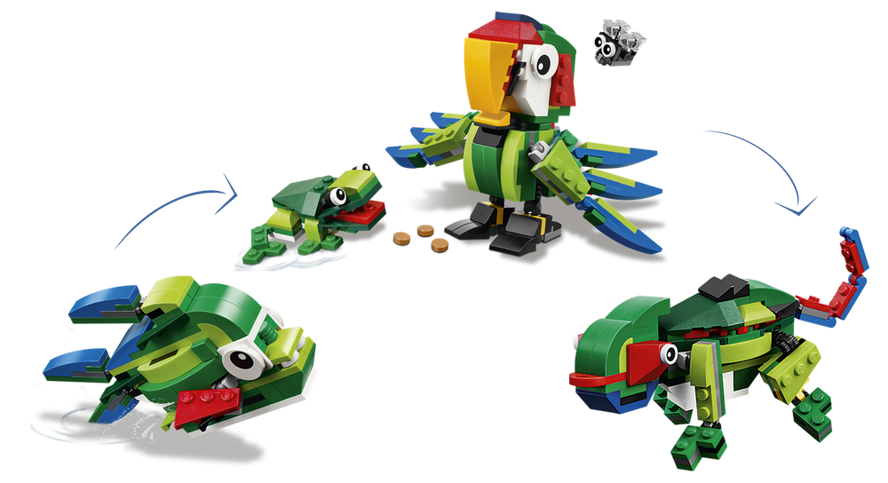 LEGO Creator: Животные джунглей 31031 — Rainforest Animals — Лего Креатор Создатель