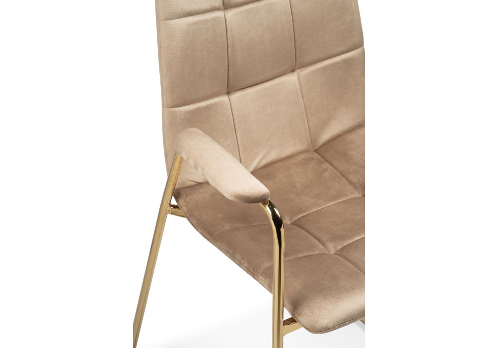 Стул на металлокаркасе Lana beige / gold