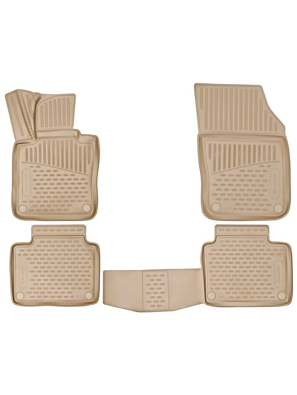 Коврики 3D в салон VOLVO V90, 2016-, Station wagon, (Европа), 4 шт. (полиуретан, бежевый)  AFM3D5018212K