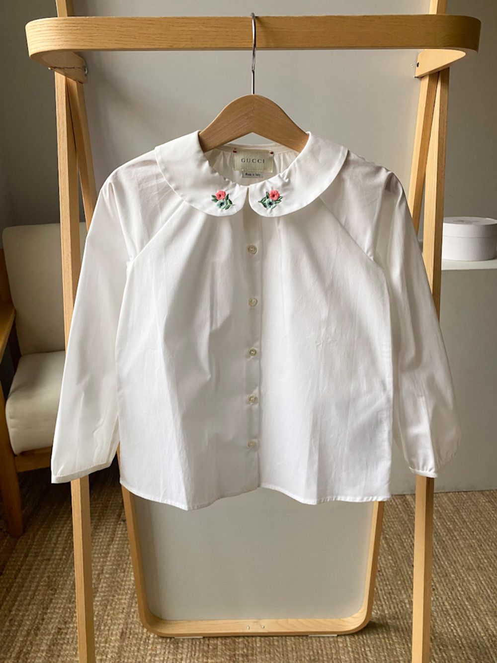 Новая хлопковая блуза Gucci, 98