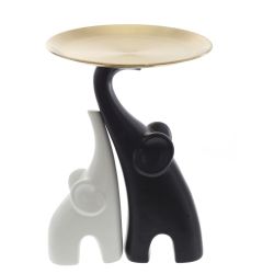 GAEM Набор из 2-х фигурок декоративных "Слон" с подносом, L20 W20 H27,5 см