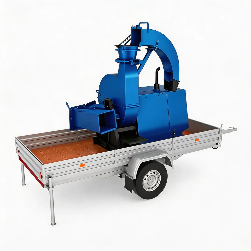 Рубительная машина "Метеор" ИД-800Д (дизельный двигатель)