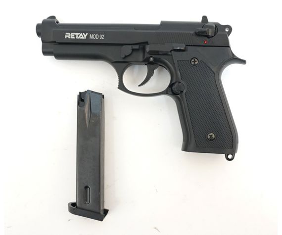 Охолощенный СХП пистолет Retay MOD92 (Beretta) 9mm P.A.K