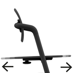 Стульчик для кормления Cybex Lemo 4 в 1 с мягкими чехлами Comfort Inlay Stunning Black/Suede Grey