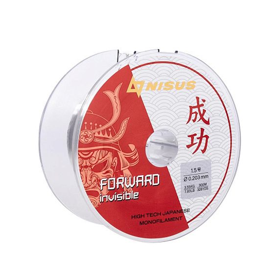 Леска FORWARD Invisible 0,203mm/300m Nylon Transparent (N-FI-0203-300) Nisus
