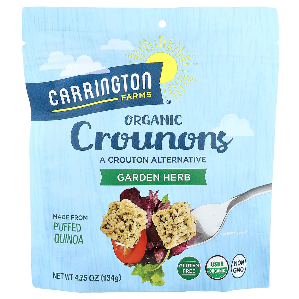 Carrington Farms, Organic Crounons, садовые травы, 134 г (4,75 унции)