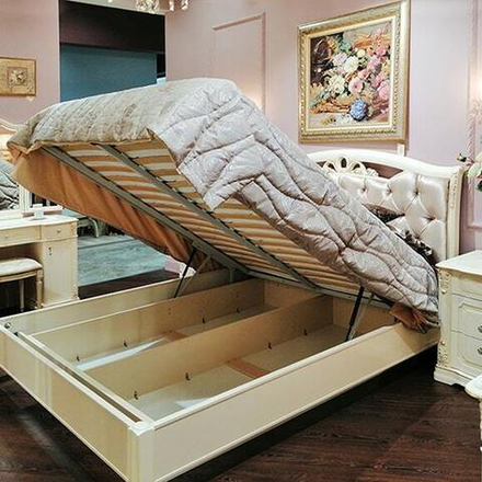 ФЛОРИАНА Кровать с драпированной головной и без ножной спинки