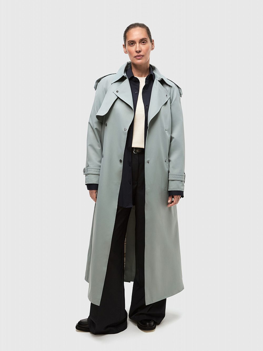 Тренч женский ILIM NORPPA зеленый шалфей