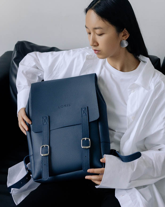 рюкзак темно-синий текстура эко