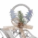 Украшение новогоднее «Лесной звон» 25*30 см, Серебро