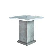 Стол-камин газовый Standing Table Grey, Сlifton