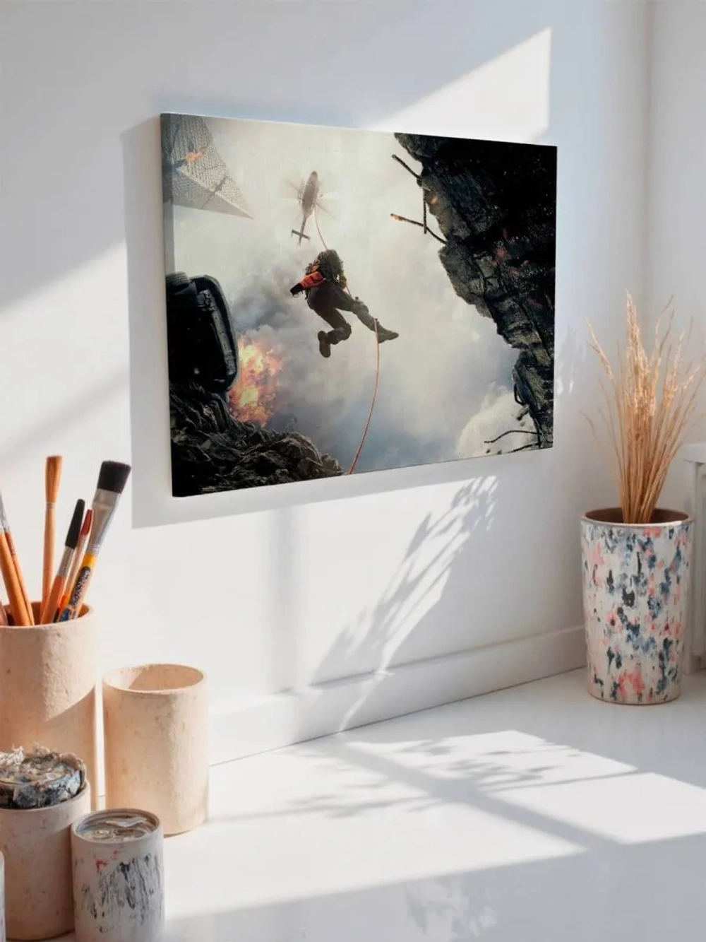 Картина на стену 40 X 50 Пожар спасение