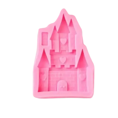 Молд «Сказочный замок», 11х7,5х1,3 см, цвет розовый