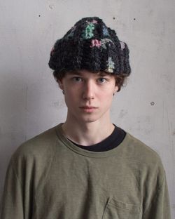 Шапка вязаная Fuzzz Knit Beanie Dark Coral