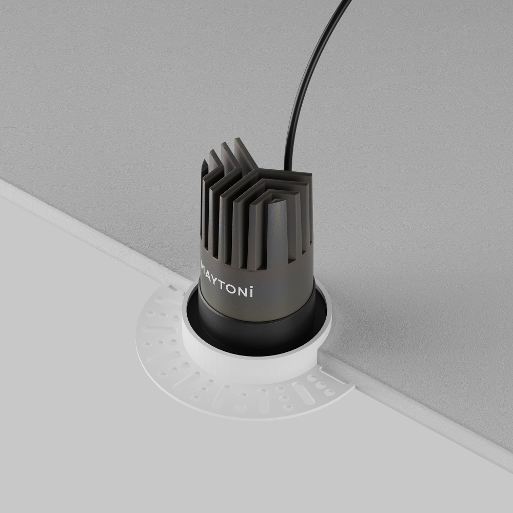 Встраиваемый светодиодный светильник Maytoni Dip DL124-10W-2.7K-TRS-B