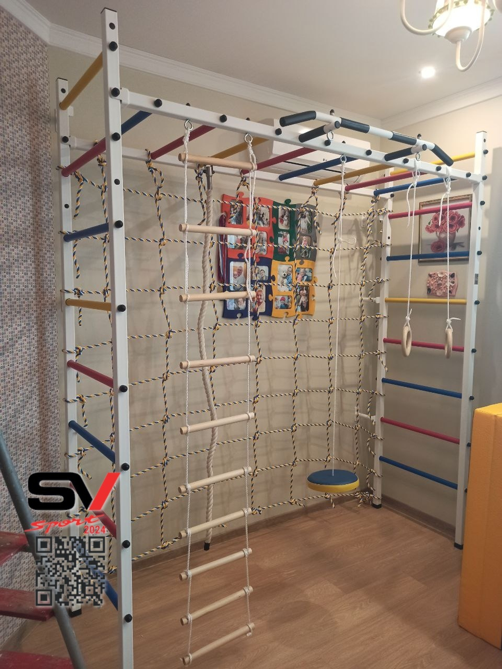 Монтаж спортивного комплекса Sv Sport П в бетонные, кирпичные стены