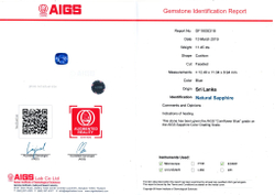 Сапфир, Кушон, 1 шт / 11,45 карат, Шри-Ланка
