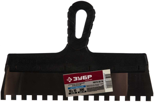 Фасадный зубчатый шпатель 300 мм Зубр МАСТЕР 10078-30-10