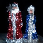 Светодиодная фигура "Дед Мороз Искристый"