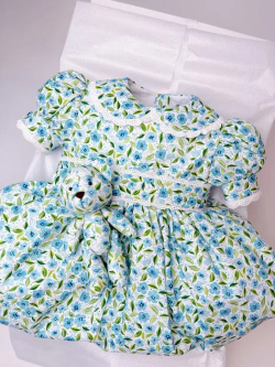 Шарлотта Голубое с кружевом