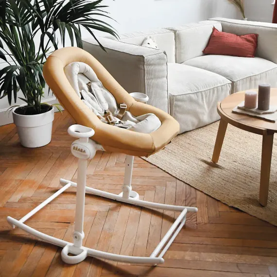 Шезлонг детский Beaba Up&amp;Down Baby Bouncer Plus Ochre