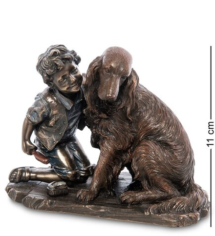 Veronese WS-989 Статуэтка «Мальчик с собакой»