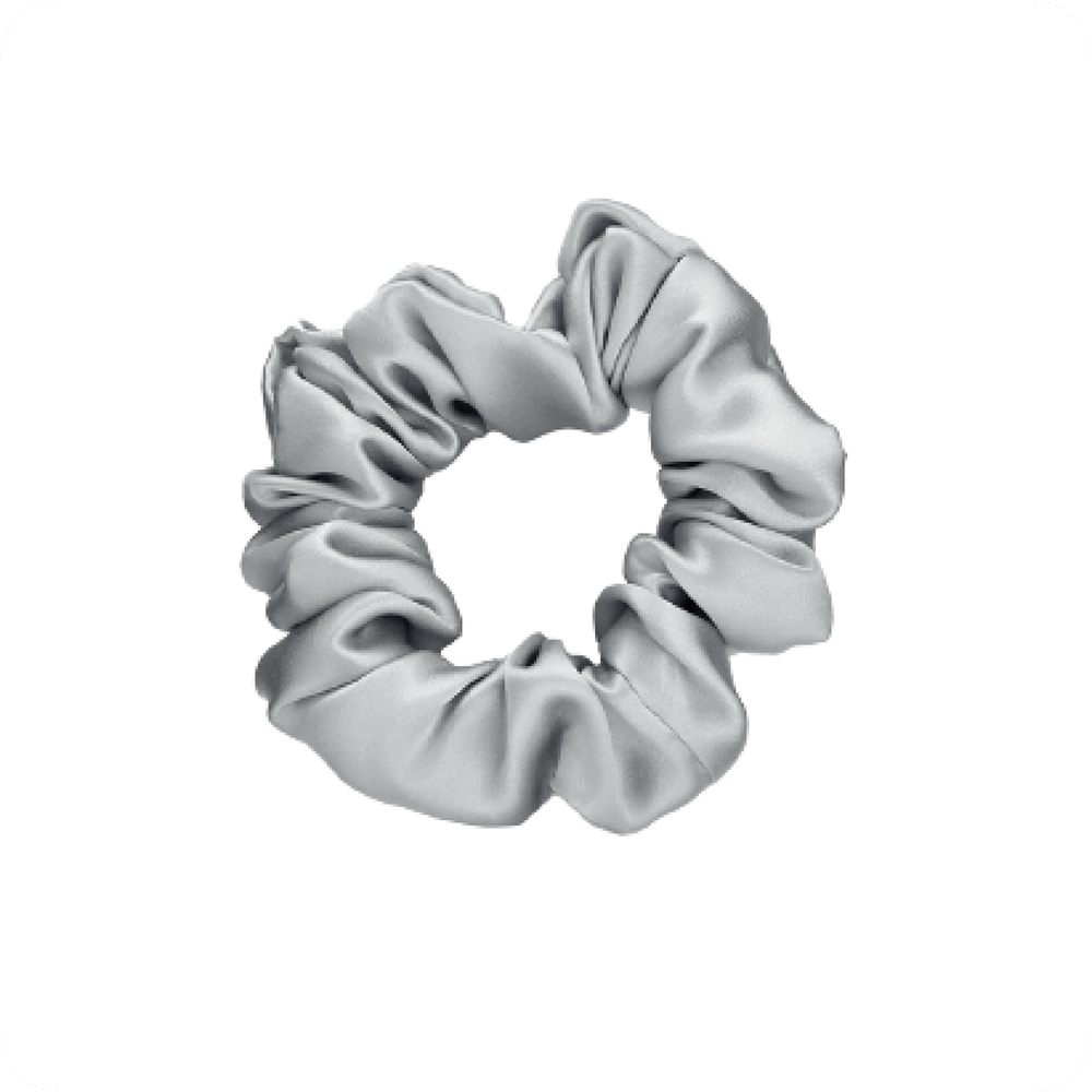 Шелковая резинка средняя, серая