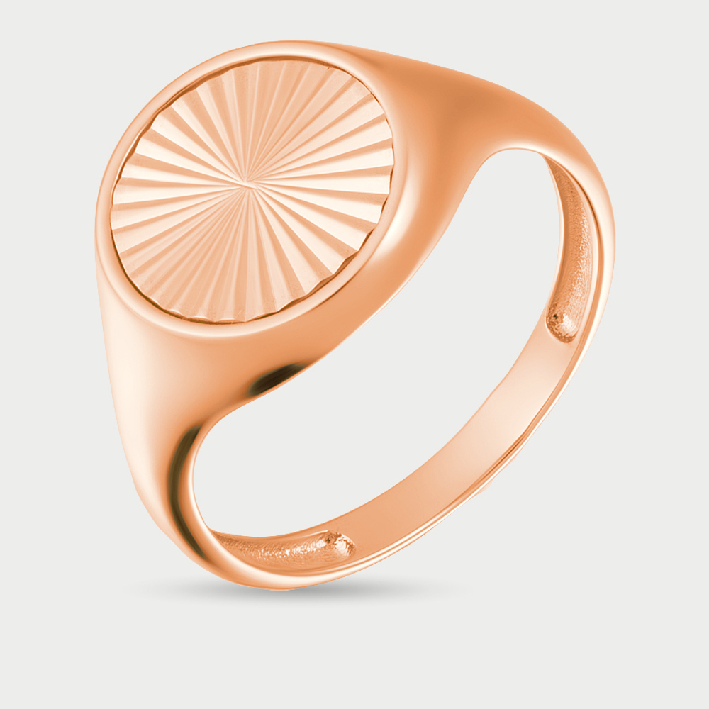 Кольцо из розового золота 585 пробы без вставки (арт. Кд4106)