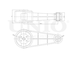 Опора двигателя задняя UNIO RMP-15116