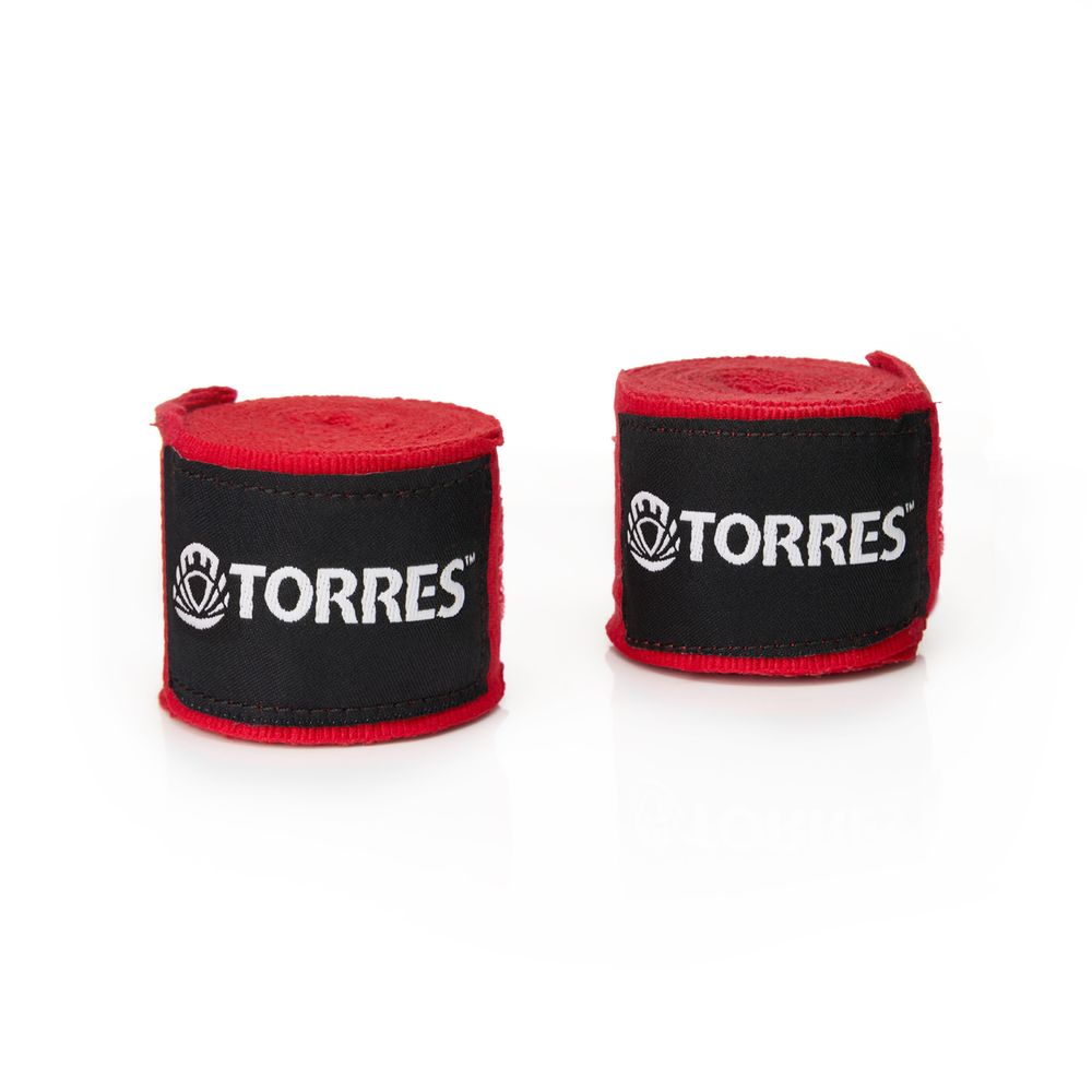 Бинт боксерский эластичный TORRES, PRL62018R, дл. 2,5 м, шир. 5 см, 1 пара, красный