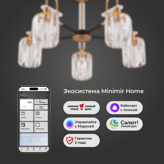 70090/5 / потолочный светильник / черный Smart