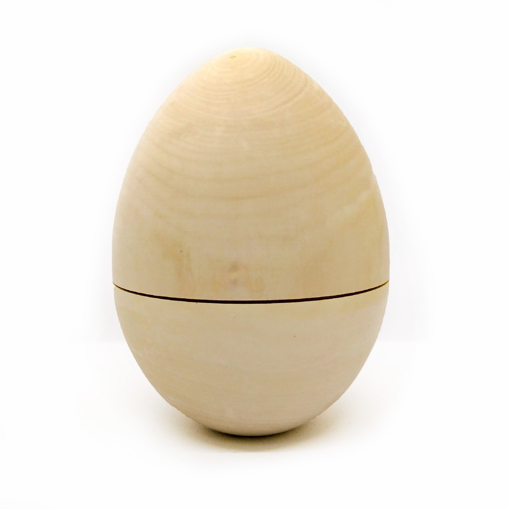 Яйцо 150*d115мм пустотелое, деревянная заготовка