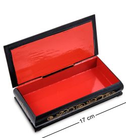 ШК-11/12-I Шкатулка-купюрница в технике декупаж (8х17х4)