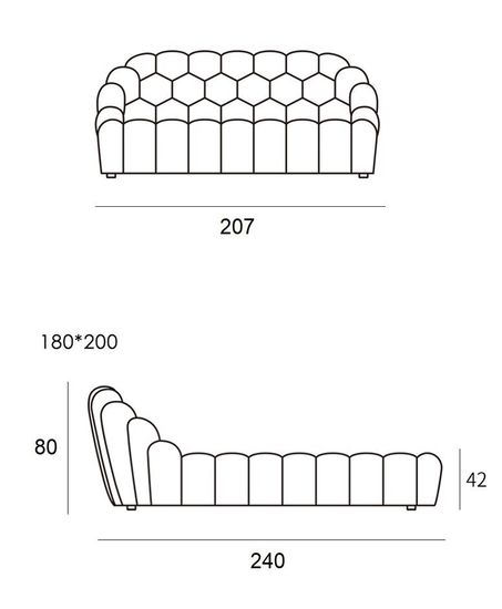 Двуспальная кровать Bubble